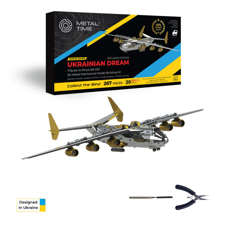 Metal Time AN-225 Mriya Official Exclusive Edition Double Color - DIY Metal Model Kit