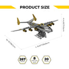 Metal Time AN-225 Mriya Official Exclusive Edition Double Color - DIY Metal Model Kit