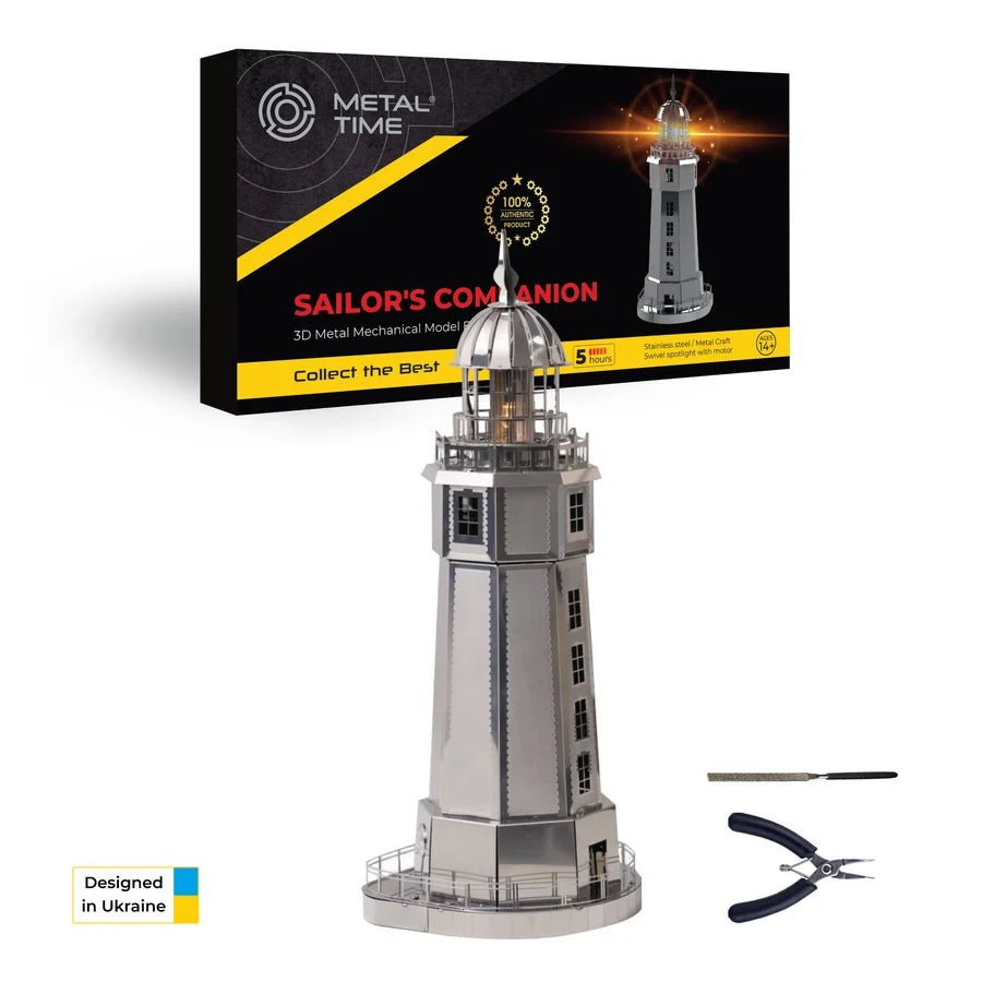 Metal Time Sailor's Companion La Jument Lighthouse - DIY Metal Model Kit