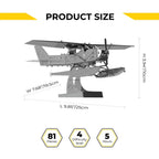 Metal Time Breeze Drifter Cessna Seaplane - DIY Metal Model Kit