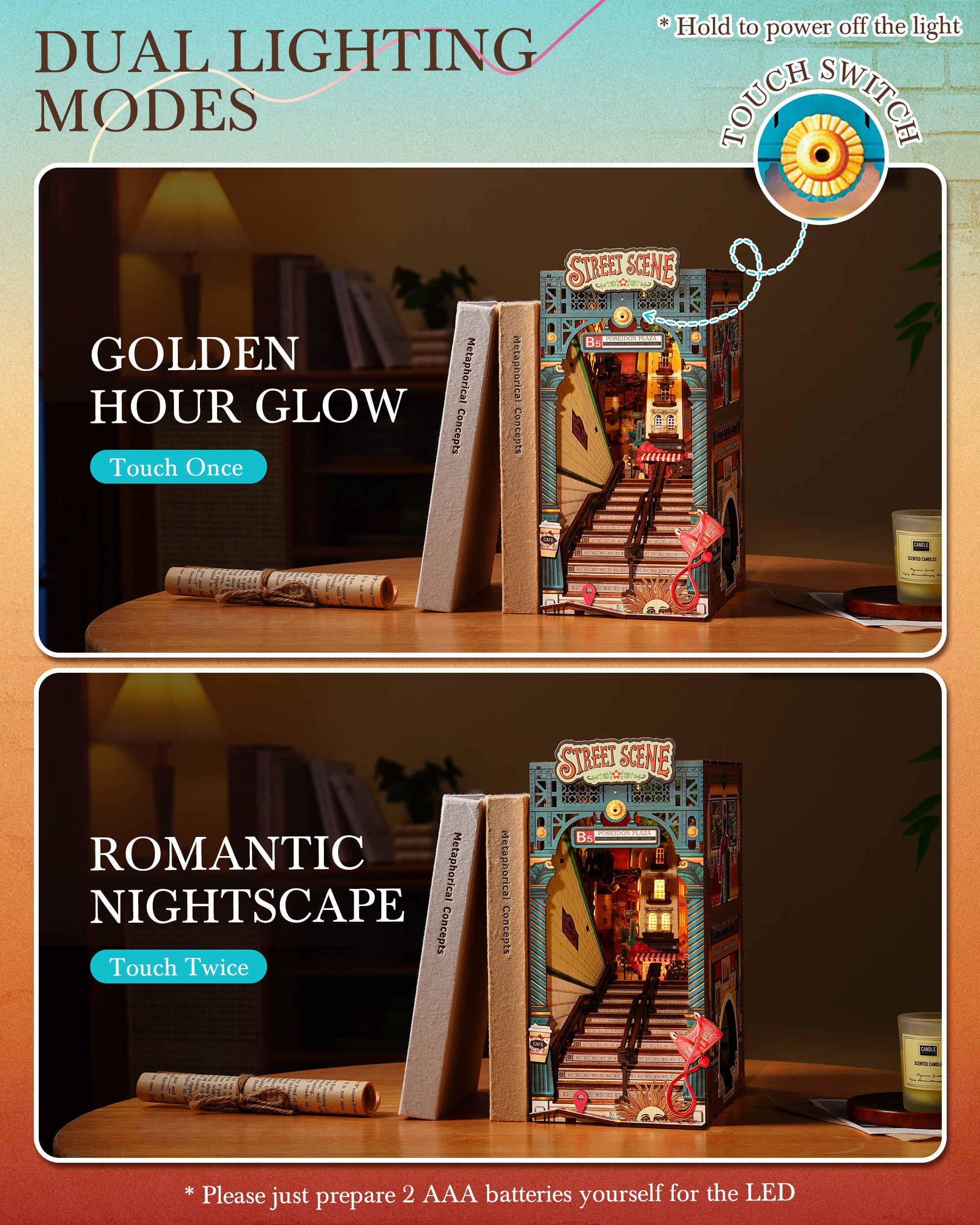 Urban Street Subway Book Nook – DIY Model Kit