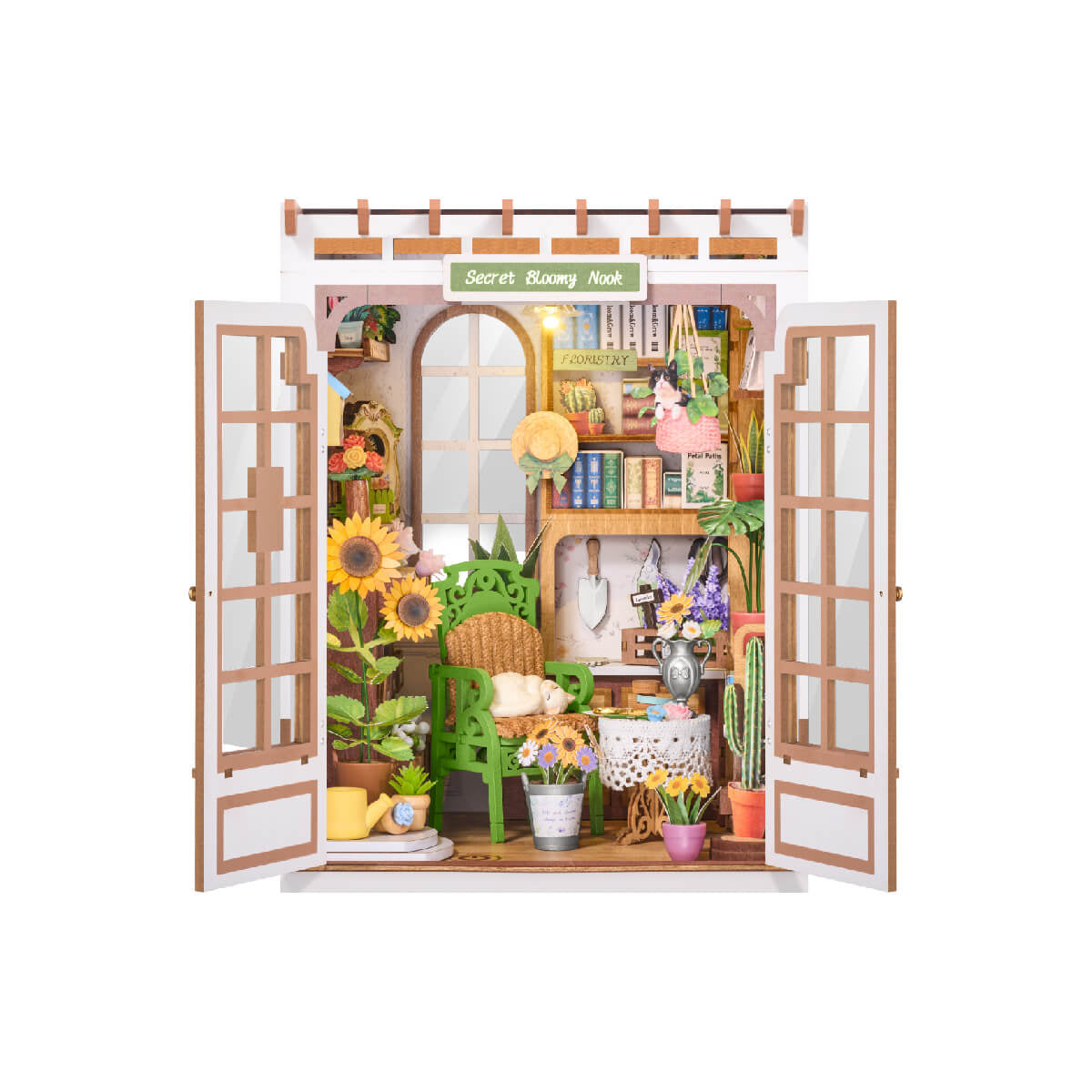 Rolife Secret Bloomy Nook – DIY Book Nook Kit