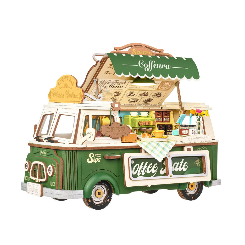 Leo’s Coffee Truck – 3D Wooden Puzzle Model Kit