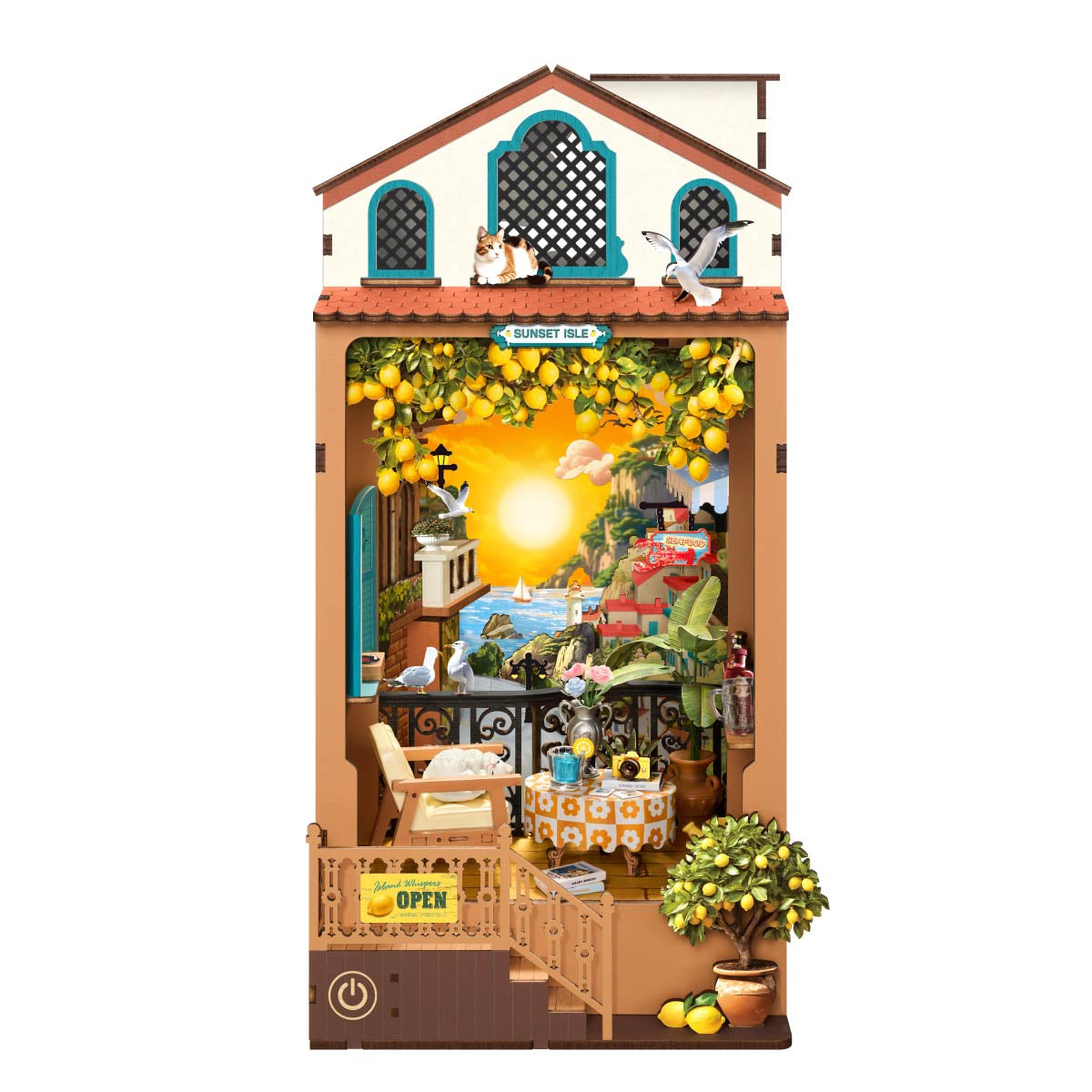 Rolife Sunset Isle – DIY Book Nook Kit