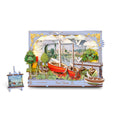 Rowood Red Boats Wall Art – 3D Wooden Puzzle Kit