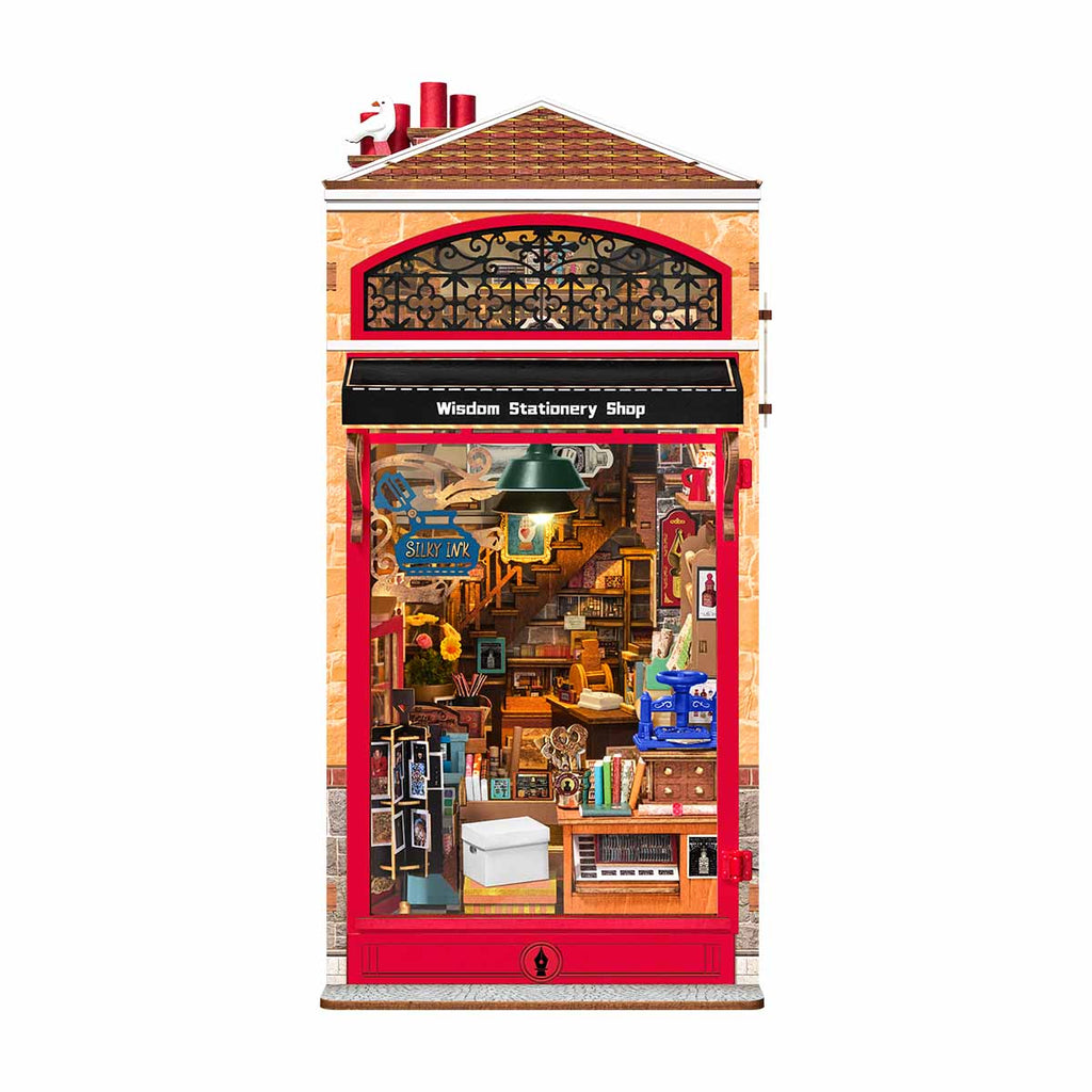 Rolife Wisdom Stationery Shop – DIY Book Nook Kit