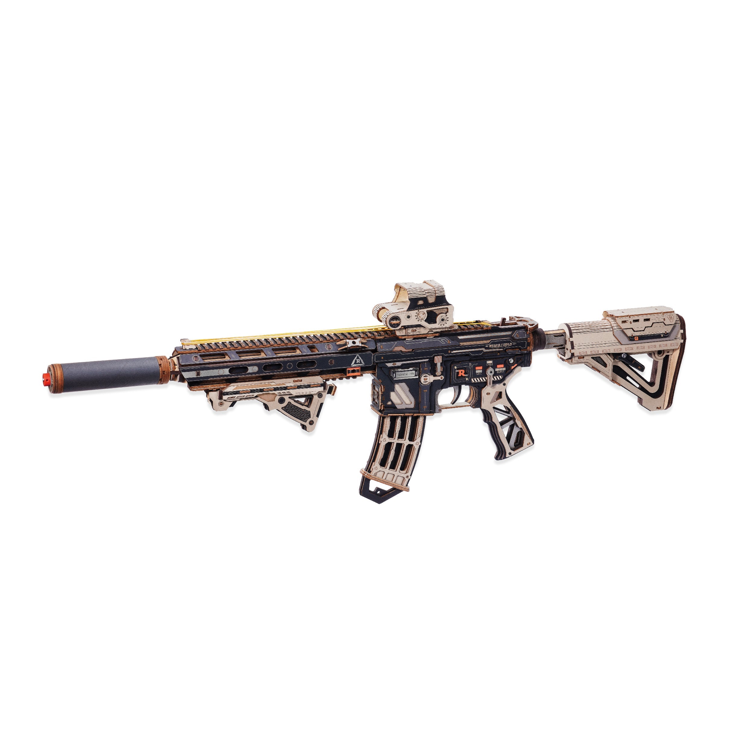 Rokr M416 Carbine – DIY Mechanical Model Kit