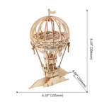 Hot Air Balloon – 3D Wooden Puzzle Kit