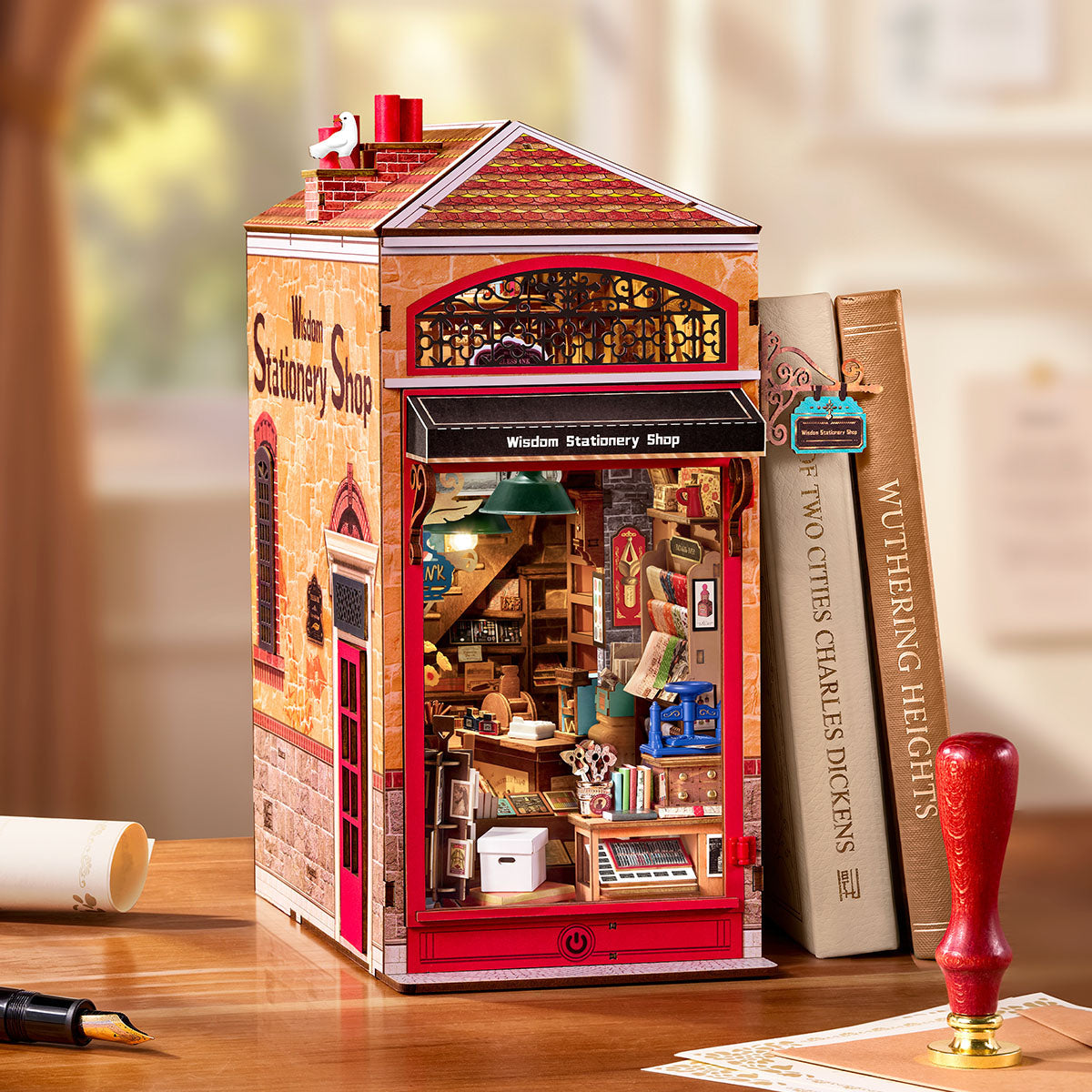 Rolife Wisdom Stationery Shop – DIY Book Nook Kit