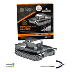 Metal Time Tiger Ponderous Panzer Tank – DIY Metal Model Kit