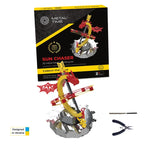 Metal Time Sun Chaser Dragon Style Desk Clock - DIY Metal Model Kit