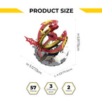 Metal Time Sun Chaser Dragon Style Desk Clock - DIY Metal Model Kit