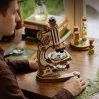Rokr Microscope – DIY Mechanical Model Kit