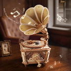 Diva Gramophone Music Box – 3D Wooden Mechanical Model Kit