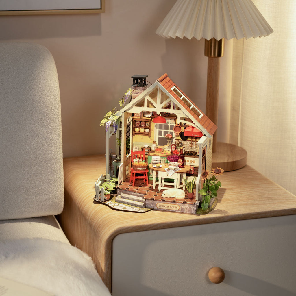 Rolife Sunlit Farmhouse Kitchen – DIY Miniature House Kit