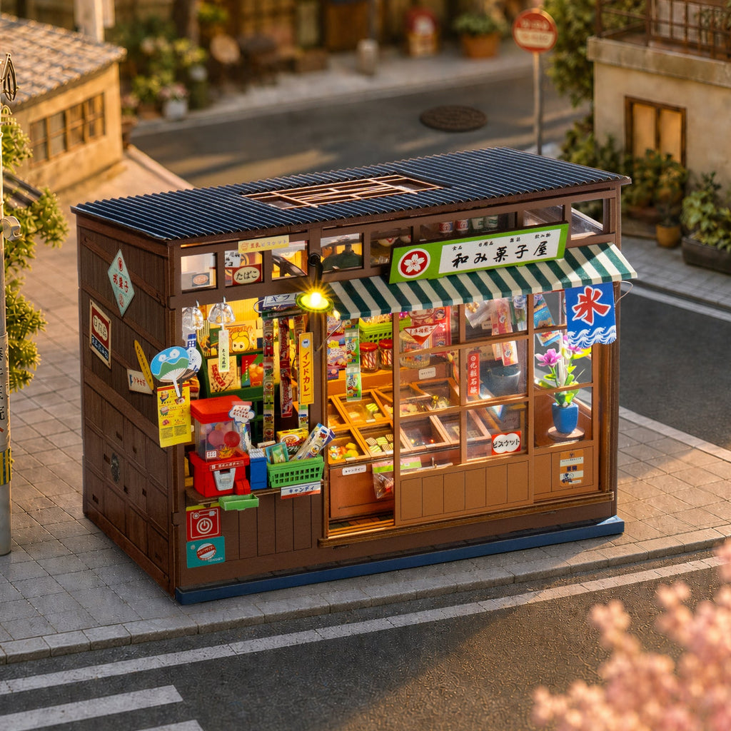 Rolife Nostalgic Corner Shop – DIY Book Nook Kit