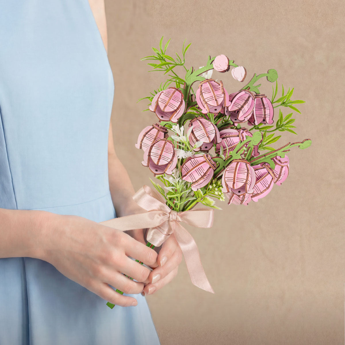 Rowood Pink Lily of the Valley – 3D Wooden Puzzle Kit