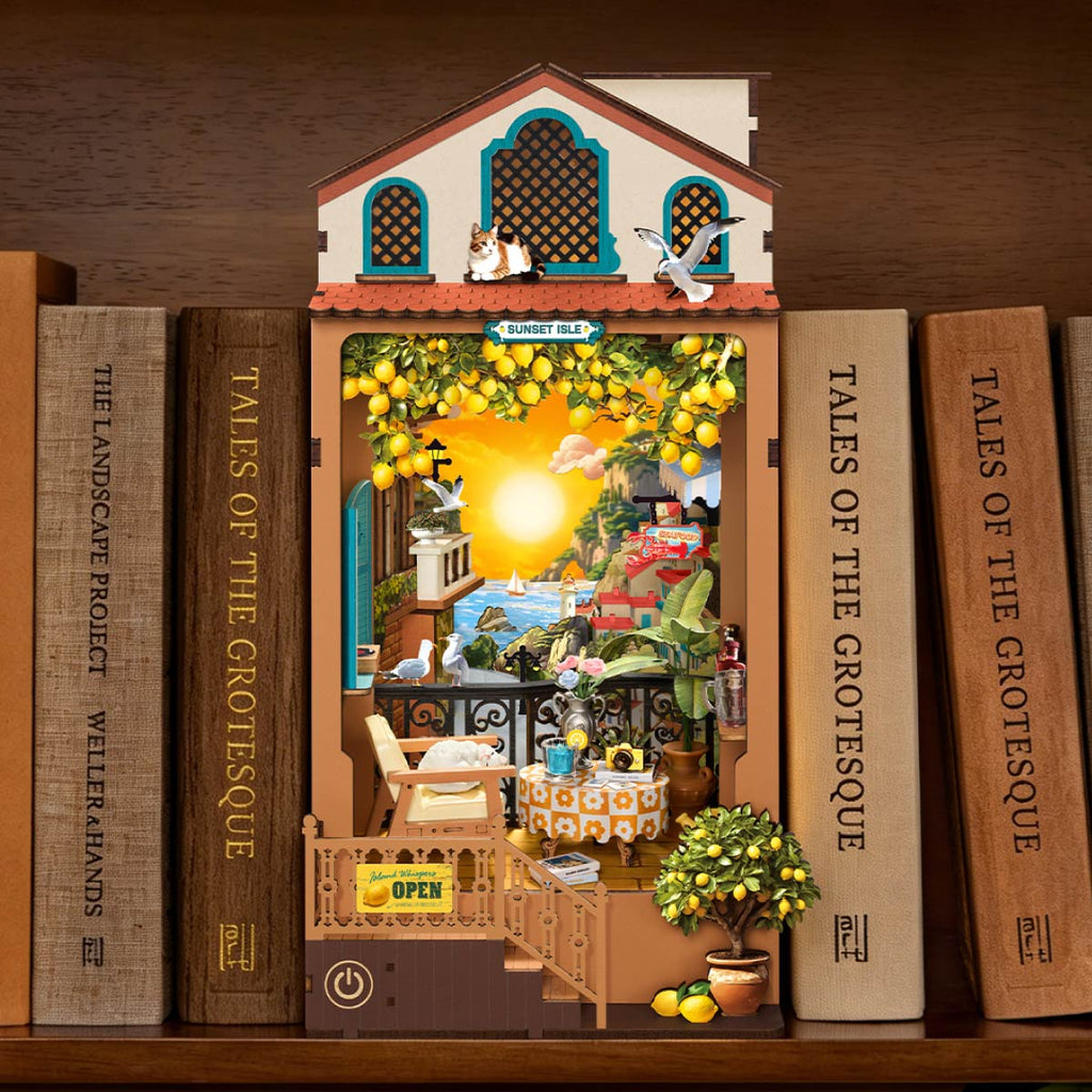 Rolife Sunset Isle – DIY Book Nook Kit