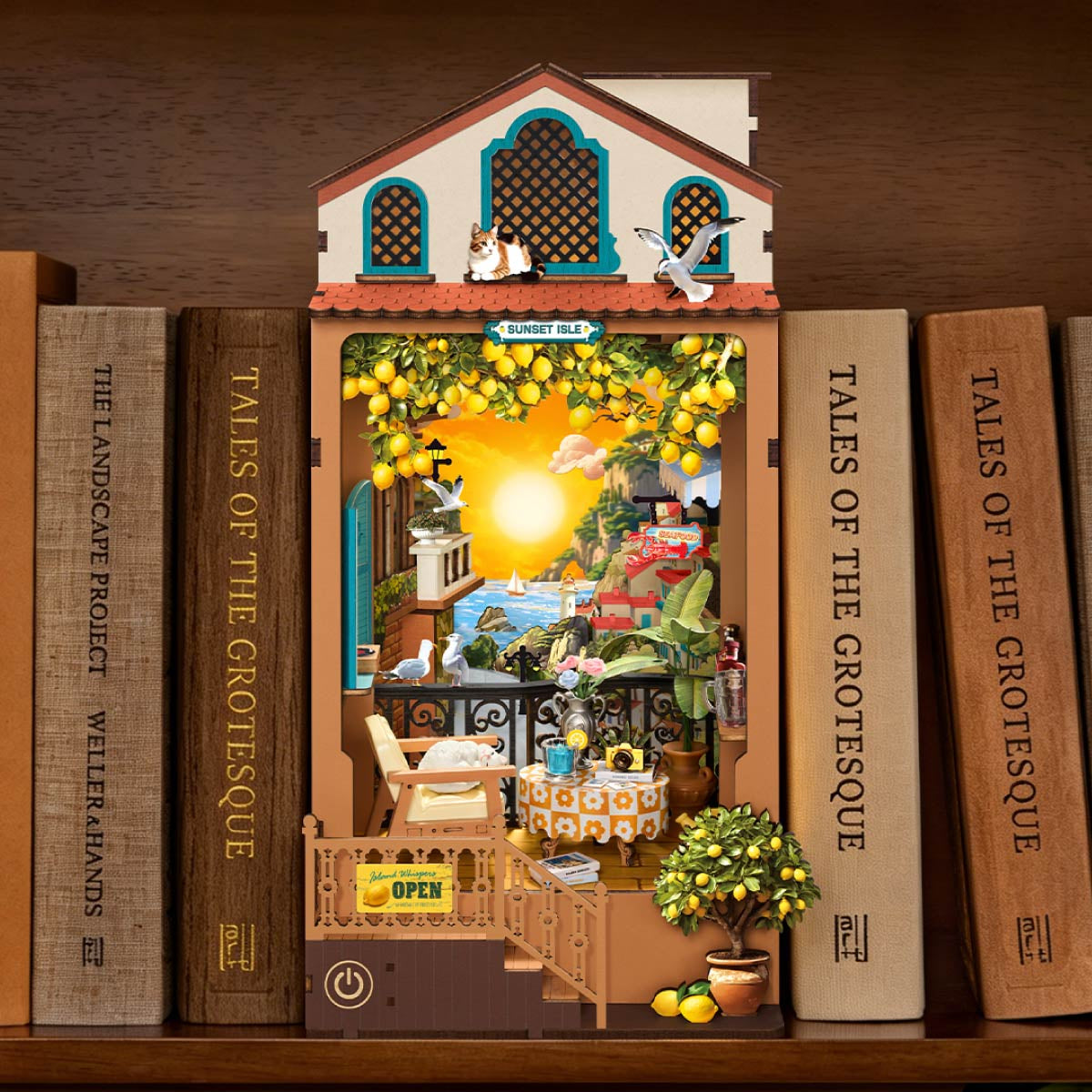Rolife Sunset Isle – DIY Book Nook Kit