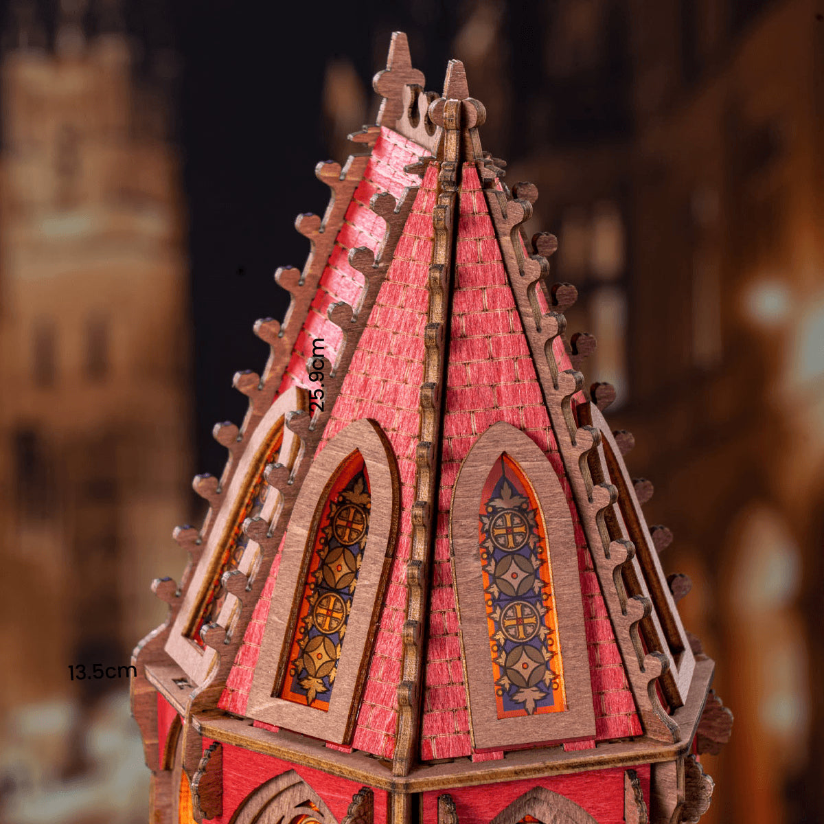Rolife Geometric Cathedral – 3D Wooden Puzzle Kit