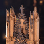 Rolife Twin-Tower Cathedral – 3D Wooden Puzzle Kit