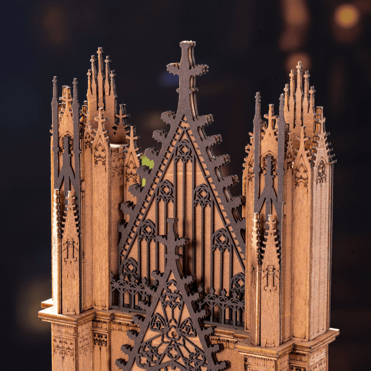 Rolife Twin-Tower Cathedral – 3D Wooden Puzzle Kit