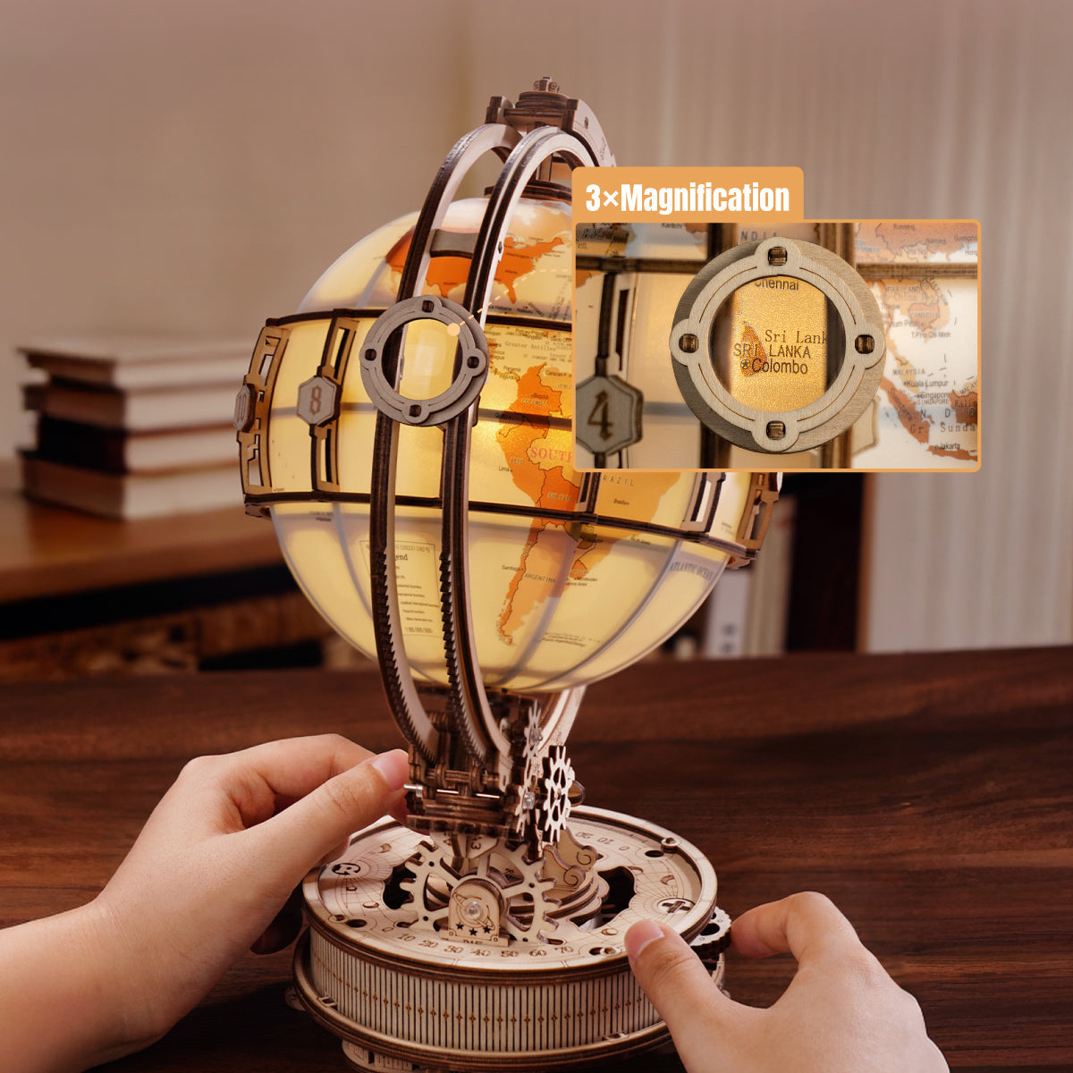 ROKR Luminous Globe Electric Version – DIY Mechanical Model Kit