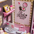 Pink Beauty Secret – DIY Miniature Dollhouse Kit