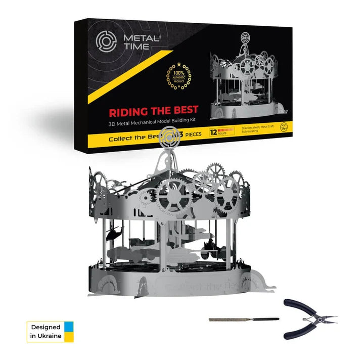 Metal Time Riding the Best Carousel - DIY Metal Model Kit