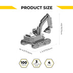 Metal Time Tireless Digger Excavator - DIY Metal Model Kit