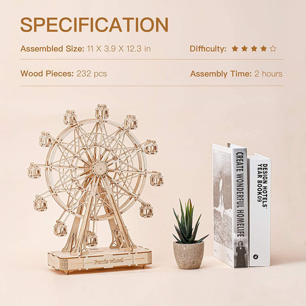 Ferris Wheel Music Box – DIY Mechanical Model Kit