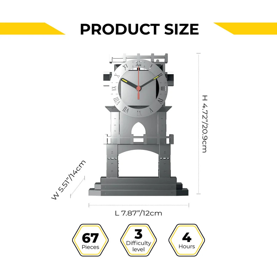 Metal Time Master of Time Stand Clock - DIY Metal Model Kit