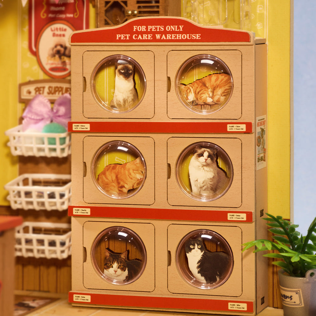 Rolife Fluffy Friends Store – DIY Miniature House Kit