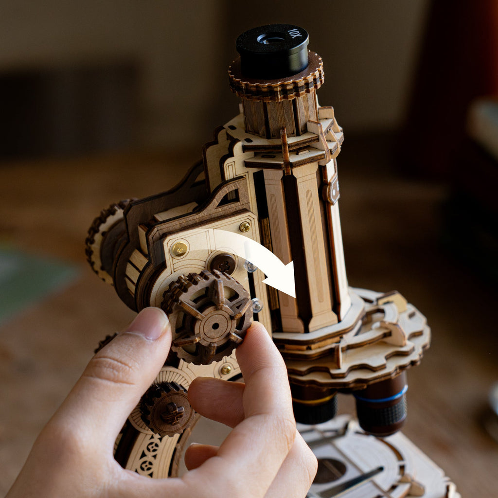 Rokr Microscope – DIY Mechanical Model Kit