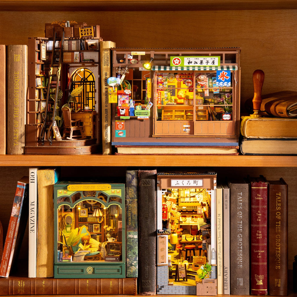 Rolife Nostalgic Corner Shop – DIY Book Nook Kit