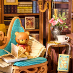 Rolife Quiet Corner Study – DIY Book Nook Kit