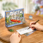 Rowood Red Boats Wall Art – 3D Wooden Puzzle Kit