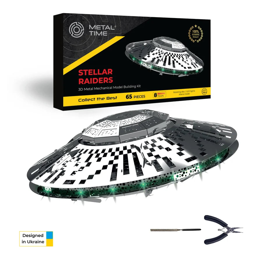 Metal Time Stellar Raiders UFO – DIY Metal Model Kit