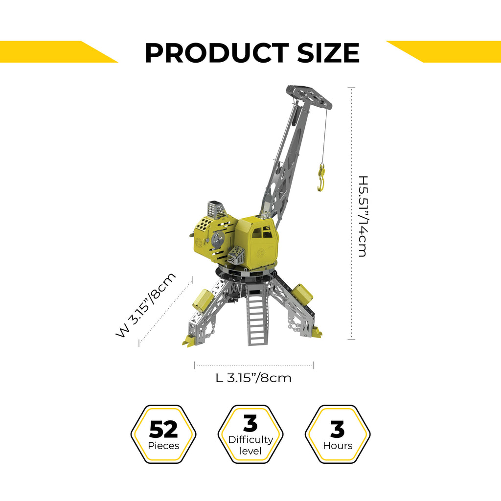 Metal Time Mighty Machine Crane - DIY Metal Model Kit