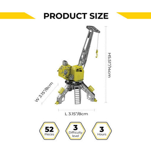 Metal Time Mighty Machine Crane - DIY Metal Model Kit