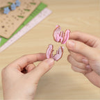 Rowood Pink Lily of the Valley – 3D Wooden Puzzle Kit