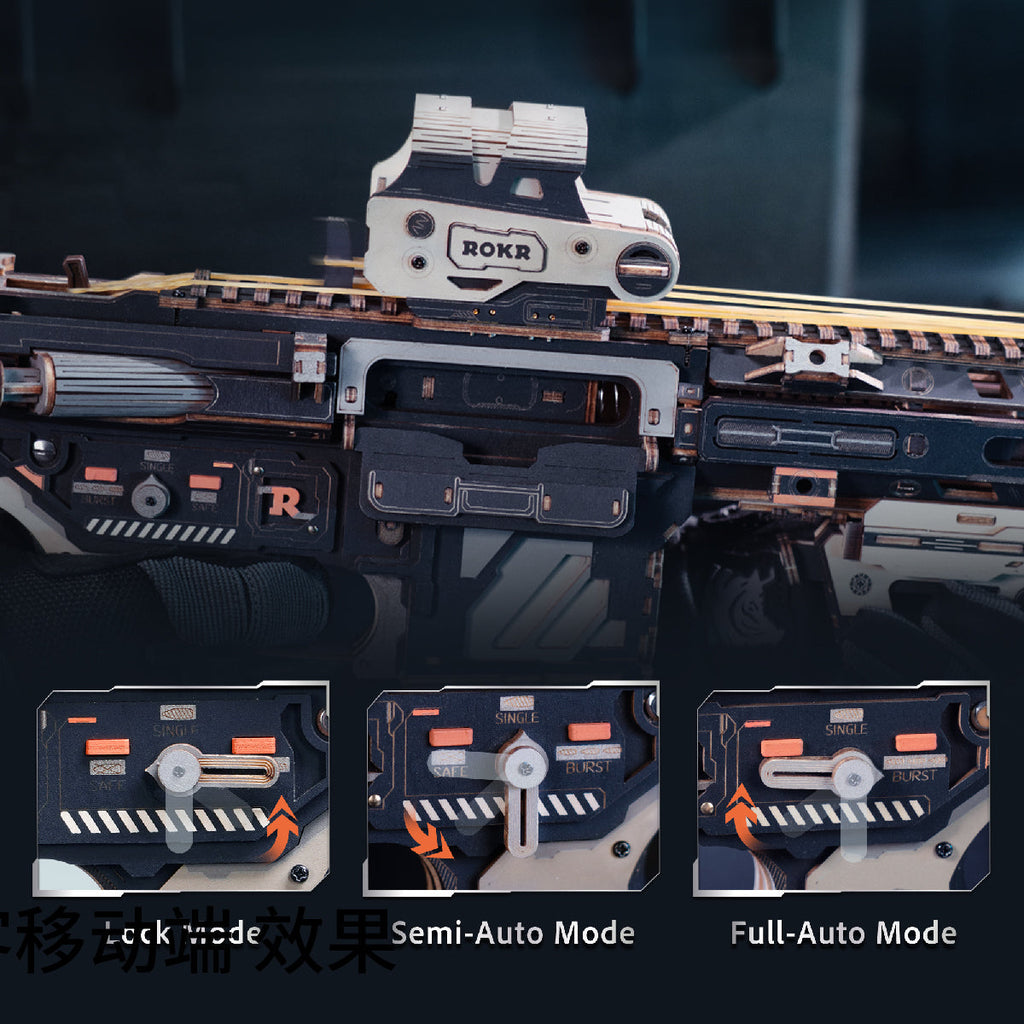 Rokr M416 Carbine – DIY Mechanical Model Kit