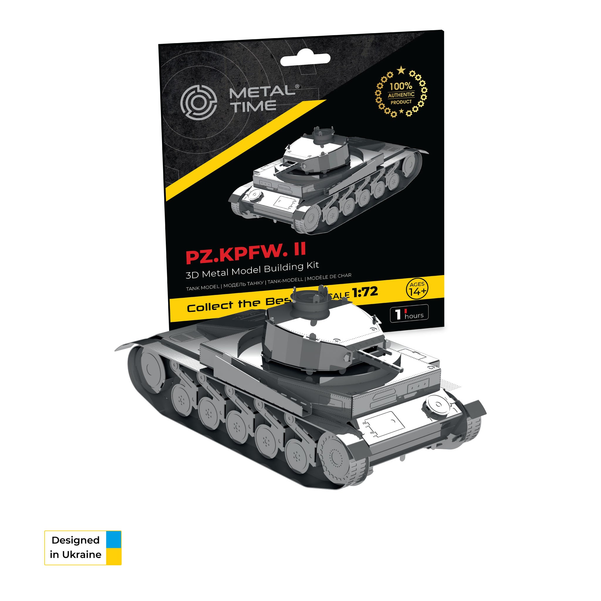 Metal Time PZ.KPFW. II Tank – DIY Metal Model Kit