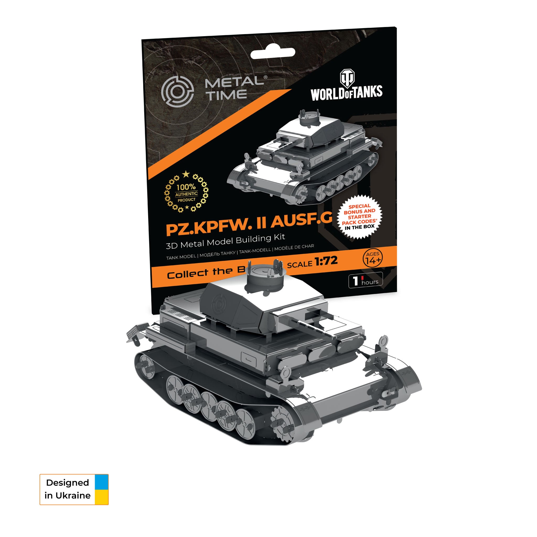 Metal Time Pz.Kpfw. II Ausf.G Tank – DIY Metal Model Kit