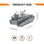 Metal Time Leichttraktor Vs.Kfz.31 Tank – DIY Metal Model Kit