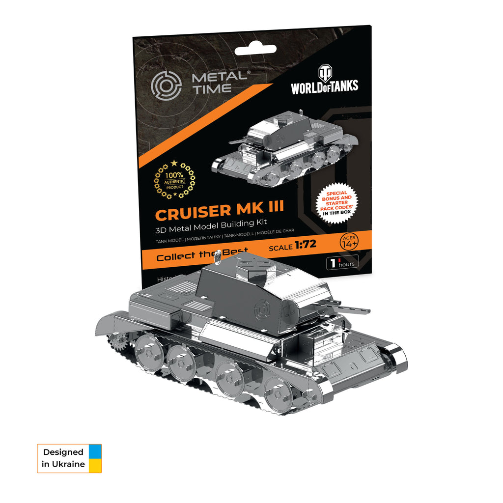 Metal Time Cruiser Mk III Tank – DIY Metal Model Kit