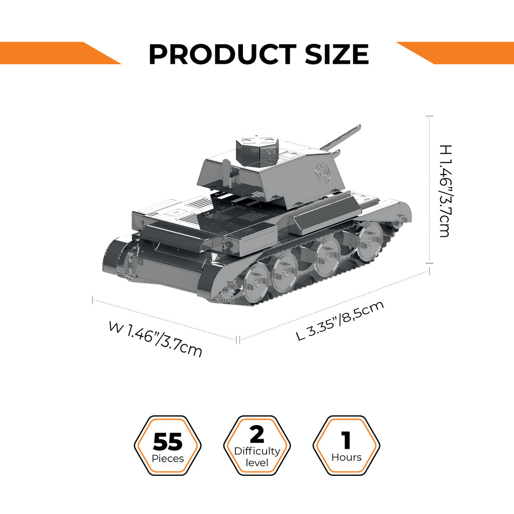 Metal Time Cruiser Mk III Tank – DIY Metal Model Kit