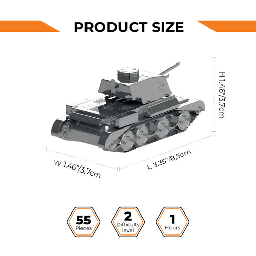 Metal Time Cruiser Mk III Tank – DIY Metal Model Kit