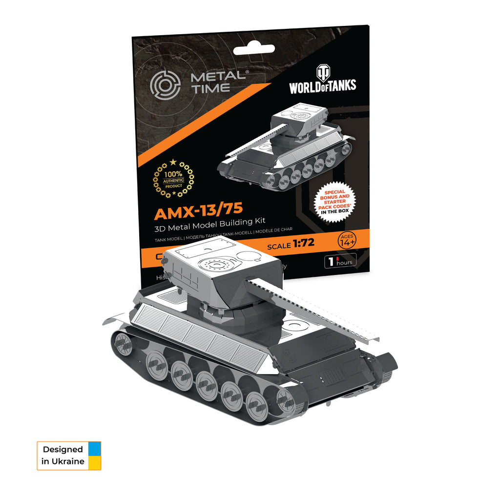 Metal Time AMX-13/75 Tank – DIY Metal Model Kit