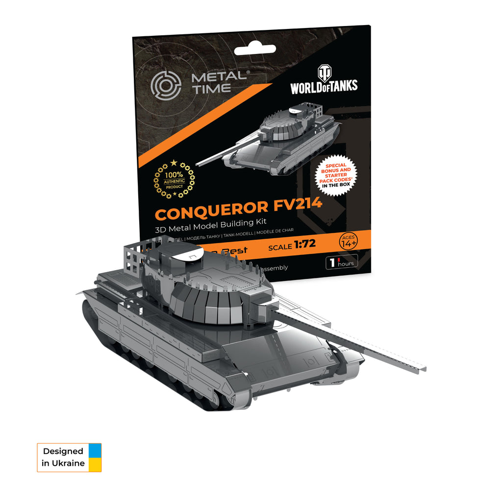 Metal Time Conqueror FV214 British Heavy Tank – DIY Metal Model Kit
